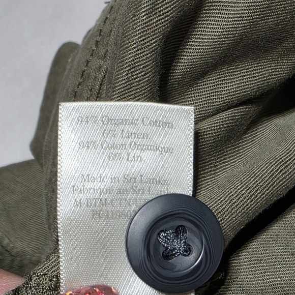 EUC EVERLANE ORGANIC COTTON & LINEN OLIVE GREEN UTILITY PANTS SZ 31 - Picture 8 of 8